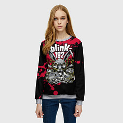 Свитшот женский Blink 182, цвет: 3D-меланж — фото 2