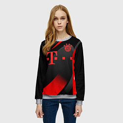 Свитшот женский FC Bayern Munchen, цвет: 3D-меланж — фото 2