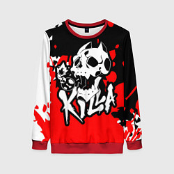 Свитшот женский KILLA, цвет: 3D-красный
