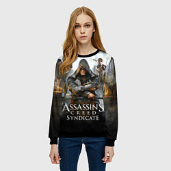 Свитшот женский Assassin’s Creed, цвет: 3D-черный — фото 2