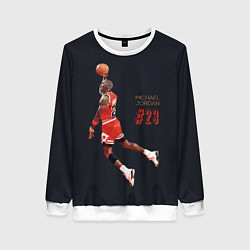 Свитшот женский MICHAEL JORDAN, цвет: 3D-белый