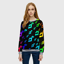 Свитшот женский JoJo Bizarre Adventure, цвет: 3D-меланж — фото 2