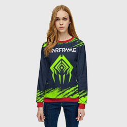 Свитшот женский WARFRAME ВАРФРЕЙМ, цвет: 3D-красный — фото 2