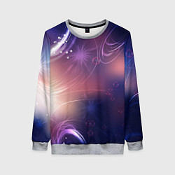 Свитшот женский Абстракция, цвет: 3D-меланж