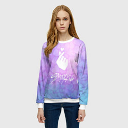 Свитшот женский Stray Kids, цвет: 3D-белый — фото 2