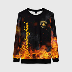 Свитшот женский LAMBORGHINI, цвет: 3D-черный