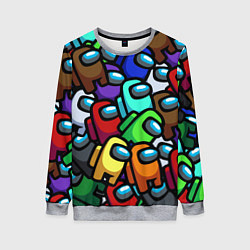 Свитшот женский Among us, цвет: 3D-меланж