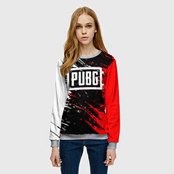 Свитшот женский PUBG, цвет: 3D-меланж — фото 2