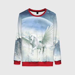 Свитшот женский Пегас, цвет: 3D-красный