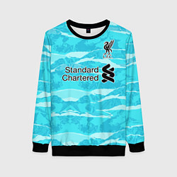 Свитшот женский LIVERPOOL выездная сезон 2021, цвет: 3D-черный
