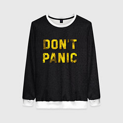 Свитшот женский DONT PANIC, цвет: 3D-белый