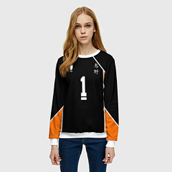 Свитшот женский Форма капитана Haikyuu!!, цвет: 3D-белый — фото 2