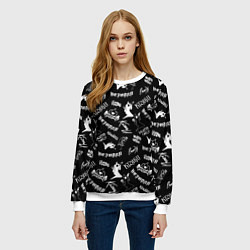Свитшот женский KIZARU HAUNTED FAMILY, цвет: 3D-белый — фото 2