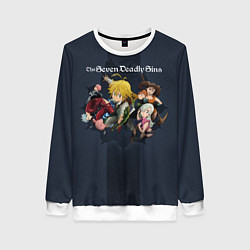 Свитшот женский The Seven Deadly Sins, цвет: 3D-белый