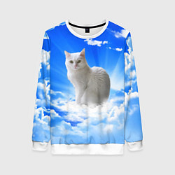 Женский свитшот Кот в облаках