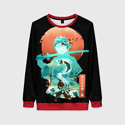 Свитшот женский Танджиро, цвет: 3D-красный