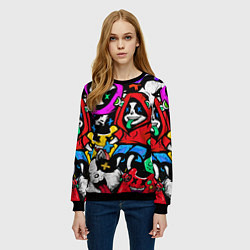 Свитшот женский Play, цвет: 3D-черный — фото 2