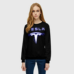 Свитшот женский TESLA, цвет: 3D-черный — фото 2