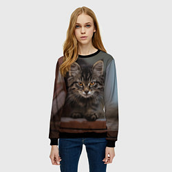 Свитшот женский Мой внутренний зверь, цвет: 3D-черный — фото 2