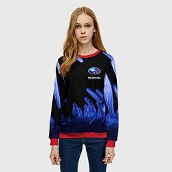 Свитшот женский Subaru, цвет: 3D-красный — фото 2