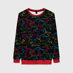 Женский свитшот Динозавры