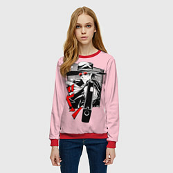 Свитшот женский Hellsing Хеллсинг, цвет: 3D-красный — фото 2