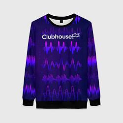 Свитшот женский Clubhouse, цвет: 3D-черный