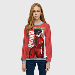 Свитшот женский Asuka, цвет: 3D-меланж — фото 2