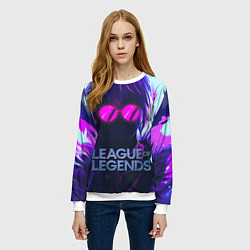 Свитшот женский Evelynn LOL, цвет: 3D-белый — фото 2