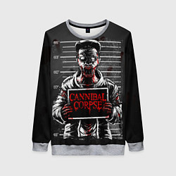 Свитшот женский Cannibal Corpse, цвет: 3D-меланж