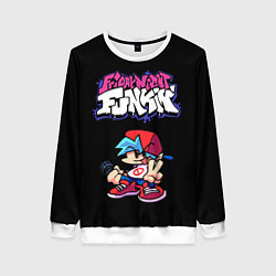 Свитшот женский Friday Night Funkin, цвет: 3D-белый