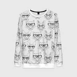 Женский свитшот Кошки в очках