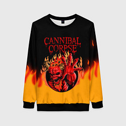 Свитшот женский Cannibal Corpse Труп Каннибала Z, цвет: 3D-черный