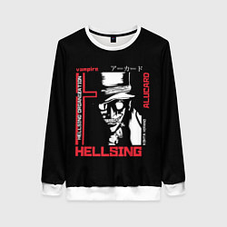 Свитшот женский Hellsing, цвет: 3D-белый
