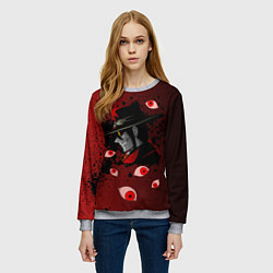 Свитшот женский ХеллсингHellsing, цвет: 3D-меланж — фото 2