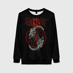 Свитшот женский Slipknot Черепа, цвет: 3D-черный