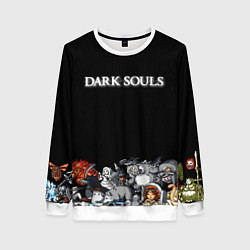 Свитшот женский 8bit Dark Souls, цвет: 3D-белый