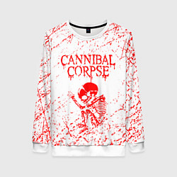 Свитшот женский Cannibal corpse, цвет: 3D-белый