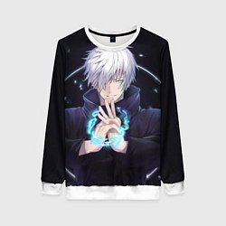 Свитшот женский ГОДЖО САТОРУ GOJO SATORU, цвет: 3D-белый