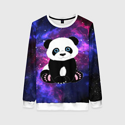 Свитшот женский Space Panda, цвет: 3D-белый