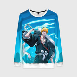 Свитшот женский Bleach-Ichigo, цвет: 3D-белый