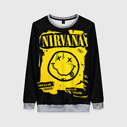 Свитшот женский Nirvana 1987, цвет: 3D-меланж