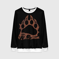 Свитшот женский Wolf Wood Style, цвет: 3D-белый