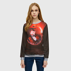 Свитшот женский Kakegurui Yumeko Jabami art, цвет: 3D-меланж — фото 2
