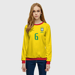 Свитшот женский Р Карлос футболка сборной, цвет: 3D-красный — фото 2