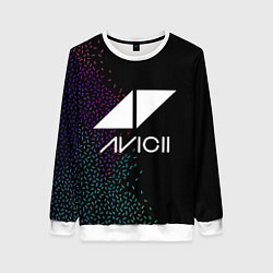 Свитшот женский AVICII RAIBOW STYLE, цвет: 3D-белый