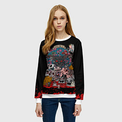 Свитшот женский Кто я, цвет: 3D-белый — фото 2