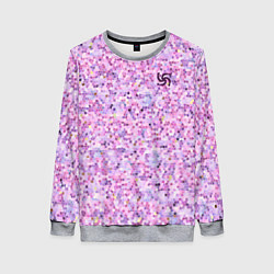 Свитшот женский Абстракция, цвет: 3D-меланж