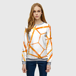 Свитшот женский Hexagon, цвет: 3D-меланж — фото 2