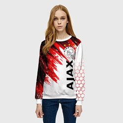 Свитшот женский FC AJAX AMSTERDAM ФК АЯКС, цвет: 3D-белый — фото 2